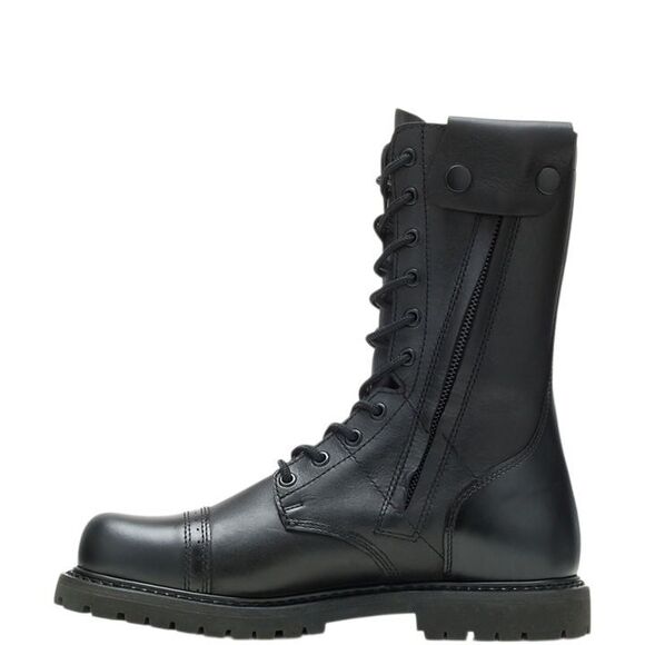 Bates Men's Paratrooper Combat Jump Boots Leather Black EO2184 Size Mens 8.5 - Picture 3 of 9